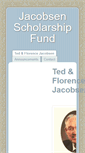 Mobile Screenshot of jacobsenscholarshipfund.com