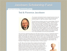 Tablet Screenshot of jacobsenscholarshipfund.com